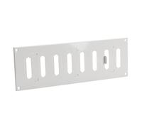 300x100mm Blanc Grille de ventilation en tôle d'acier - Grille d'aération