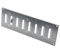 300x100mm Galvanisé Métal Grille de Ventilation - Réglable Grill D'aération - Lames Réglables