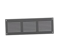 300x100mm Grille de Ventilation avec Moustiquaire - Grilles d'aération en Métal - Acier, Gris