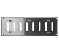 300x100mm Réglable Grille d'aération en Métal Acier Inoxydable - Grille de Ventilation avec Réglage Coulissante