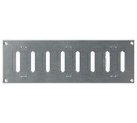 300x100mm Réglable Grille d'aération en Métal Galvanisé - Grille de Ventilation avec Réglage Coulissante
