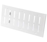 300x150mm Blanc Métal Grille de Ventilation - Réglable Grill D'aération - Lames Réglables