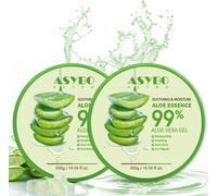 300x2 Ml Gel D'aloe Vera Naturel -Crème Hydratante Bio,Apaisante Et Hydratante,Réparatrice Coups De Soleil Et Cicatrices,Soin Visage Corps Cheveux