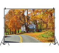 300X200Cm Automne Paysage Photographie Toile De Fond Maison Rustique Campagne Érable Toile De Fond Forêt Paysage Naturel Fond Tissu Automne Fond Photo Accessoires Vinyle[CLI5641]