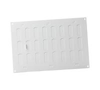 300x200mm Blanc Grille coulissante en tôle d'acier - Grille d'aération blanche d'extraction