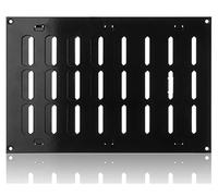300x200mm Grille de Ventilation Noire Réglable - Grilles d'aération en Métal