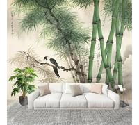 300x210cm Seamless Join Easy Install Papier Peint Photo Paysage De Style ChinoisForêT De Bambous Durable Waterproof Removable Mural 200x140 Cm Blanc Clair Papier Peint Anti-Stain Fresque Murale Grande