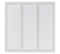 300x300mm Blanc Métal Grille de Ventilation - Grille D'aération avec Moustiquaire