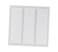 300x300mm Grille de Ventilation avec Moustiquaire - Grilles d'aération en Métal - Acier, Blanc