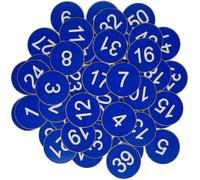 (301-500-Bleu) Étiquettes Numérotées En Plastique, Gravées, Étiquettes D'identification, Étiquettes Pour Clés Sans Trou S2024123012376