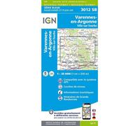 3012sb varennes-en-argonne ville-sur-tourbe - Série Bleue 3012 - Collectif - Ign Institut Geographique National - Atlas / carte