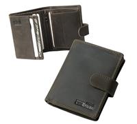 3015 Mini portefeuille, Cuir de buffle marron foncé version Deluxe, s