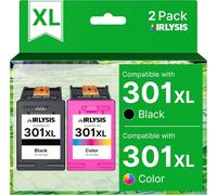301XL Cartouches d'encre Remplacement pour HP 301 XL Noir et Couleur pour HP Envy 4500 4507 5530 DeskJet 1000 1510 2540 3050 OfficeJet 2620 4630 4632 (1 Noir, 1 Tri-Colore)