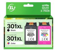 301XL Cartouches d'encre Remplacement pour HP Cartouche 301 XL Noir et Couleur pour HP 301XL Encre pour DeskJet 1000 1050 2050 2510 Envy 4500 4502 5530 OfficeJet 2620 4630 4632