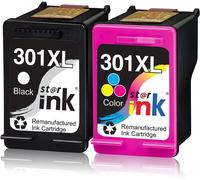 301XL for HP 301 HP 301 XL Cartridges Compatible with DeskJet 2540 1010 1510 2050 2544 2510 1050A 1000 OfficeJet 2620 4630 4632 2622 Envy 4504 5534 536 (Black colour, 2 pack)