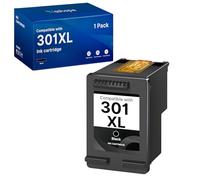 301XL Noir Cartouche d'encre Remplacement pour Cartouches HP 301 XL Noir pour Envy 4500 5530 6530e 4502 5534 Deskjet 3050a 2540 4636 1510 1512 1010 1050 2050a 2510 2055 A. OfficeJet 4630 (1-Pack)