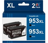 301XL pour Cartouches HP 301 HP 301 XL Compatible avec DeskJet 2540 1010 1510 2050 2544 2510 1050A 1000 OfficeJet 2620 4630 4632 2622 Envy 4504 5534 5536 (Noir Couleur, 2 Pack)