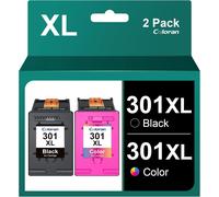 301XL Remanufacturées Cartouche pour HP 301 XL (Noir et Couleur) pour Envy 4507 5534 4500 5530 5534 4508 Deskjet 2540 2547 1050A 3050 2050 1510 3055A 1050 Officejet 4630