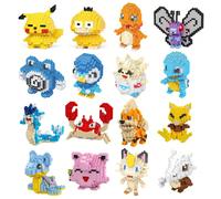302 pièces Ensemble de blocs de construction, incluant des personnages de dessins animés comme le papillon, convient comme cadeau d'anniversaire L,M,B,A,R,Q,P,O,N,K,J,I,H,G,F,E,D,CABS