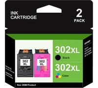 302 Xl Compatible Cartouche Pour Hp 302 Xl Noir Et Couleur Pour Hp Envy 4520 4527 4524 5640 6230 7134 6232 6220 7830 Pour Deskjet 3639 3630(1 Noir, 1 Tri-Colore)