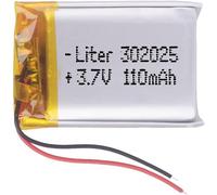 302025 LiPo Battery 3.7V 110mAh 0.407Wh 1S 5C for Rechargeable Electronics Mobile Phone Smartwatch GPS-Not Suitable for Radio Control 27 x 20 x 3 mm (110 mAh302025)