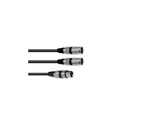 30225203 Câble adaptateur XLR (F)/2 x XLR (M) 0.5 m