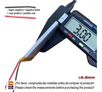 302535 LiPo 3.7V 250mAh 0.925Wh 1S 5C Battery for Rechargeable Electronics Mobile Phone Smartwatch GPS-Not Suitable for Radio Control 37 x 25 x 4 mm (250 mAh302535)
