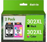 302XL Cartouches d'encre Noir et Couleur Remplacement pour HP 302 Combo Pack 302 XL pour HP DeskJet 3630 3636 1110 2130 Envy 4520 4523 4524 4527 Officejet 3830 3831 3835 5230 4655 0