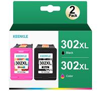 302XL Cartouches d'encre Remanufacturées Compatibles pour HP 302 302XL (Noir et Couleur, Pack de 2) pour Deskjet 3630 3632 2130 Officejet 3830 3831 3833 3835 4650 5220 5230 Envy 4520 4525