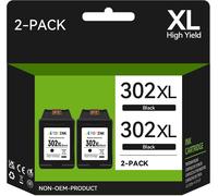 302Xl Noir Cartouche D'Encre Compatible Avec Cartouche Hp 302 Noir,302 Xl Pour Hp Envy 4520 4521 4524 4527 Officejet 3831 3830 3833 3835 4650 5232 5220 5230 Deskjet 3630 2130 3630 3634