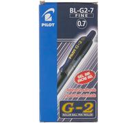 Pilot Pen Stylo à encre gel G2-07 Bleu-noir Set de 12 pièces