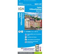 3031ot Lyon Villeurbanne Mont D'or 1 : 25 000