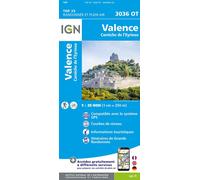 IGN – Carte de randonnée TOP 25 n° 3036 OT – Valence, Corniche de l'Eyrieux – Carte