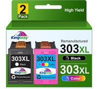 303Xl Cartouches D'Encre Pour Hp 303Xl 303 Xl Compatible Avec Hp Envy Photo 6220 6222 6230 6232 6234 6255 6258 6552 7120 7130 7132 7134 7155 7158 7164 7800 7820 7822 7830 (1 Noir, 1 Couleur)