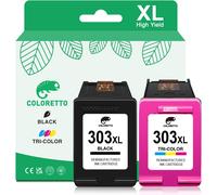 303Xl Cartouches D'Encre Remanufacturées Cartouche Pour Hp 303 Noir Et Couleur Envy Photo 6230 7800 6220 6200 7134 7130 7830 6234 6255 6258 7132 7155 7164 7822 7858 7864 Tangoximprimante