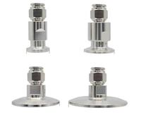 304 1/4" en acier inoxydable Tri Clamp Adaptateur de tuyau pneumatique tuyau d'air prise rapide connecteur de soupape de réduction de pression-ferrule34xhose6