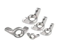 304/316 Stainless Steel Wing Nuts | Stainless Steel M3-M12 Wing Nuts 1/2/3/5pcs for Tool-free Fastening: Quick Hand Tightening(304 stainless steel,M5-5pcs)