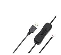 304 501 ON/OFF switch DC5V USB power cord charging male cable touch button extension dimmer cord suitable for 2835 5050 LED light strip(304 White,10 pcs)