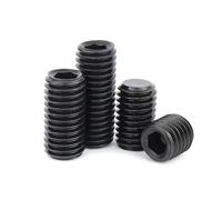 304 acier inoxydable 12.9 DIN913 filetage fin hexagone douille plate sans tête boulon ensemble vis M4 M5 M6 M7 M8 M9 M10 M12(12.9 steel,25pcs M5x0.5x7)