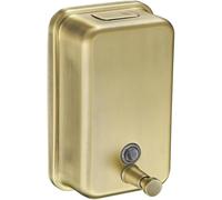 304 Acier Inoxydable Brossé Or Noir Hôtel Presse Murale Distributeur De Savon Bouteille De Lotion, Gold 500ml