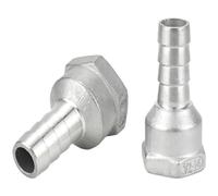 304 acier inoxydable fil femelle tuyau d'eau joint tuyau en cuir 1/4 1/2 (6 8 10 12 15 20mm)(32mm,1")