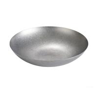 304 Assiette ronde profonde en acier inoxydable pour salade Snack (21 cm) | Construction robuste, facile à transporter, résistant aux rayures, idéal pour l'extérieur et les voyages