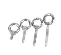 304 boulon d’oeil en acier inoxydable, 304 Stainless Steel Eye Bolt Self Tapping Screw M4 to M12 Pack of 1-3(M5x100mm-2pcs)