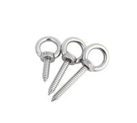304 boulon d’oeil en acier inoxydable, 304 Stainless Steel Self Tapping Eyebolt Screws Pack Of 7 Multiple Sizes(M12-1pcs,80mm)