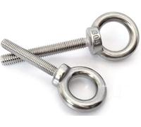 304 boulon d’oeil en acier inoxydable, Lifting Eye Bolts 304 Stainless Steel M6 Multiple Sizes Pack of 4(M6*25)