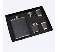 304 bouteilles en acier inoxydable, Flasque en acier inoxydable 8 oz noire portable for voyage, randonnée, camping