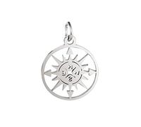 304 Charmes de Voyage en Acier Inoxydable Gold/Silver Couleur Round Pendants en métal Creux Pendants DIY Bijoux 20 mm x 15 mm, 1pc utile et Pratique