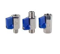 304 Double Dents Extérieures Fil Intérieur Et Extérieur 2 Points 4 Points Filetage Intérieur Interrupteur Micro Valve Mini Valve À Bille En Acier Inoxydable(DN25304double internal thread1)