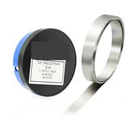 304 Feuille de plaque de joint d'écart Joint de précision en acier inoxydable, 12.7mm H + S, réglage de la jauge d'épaisseur en silicium 5M(T 0.25mm)