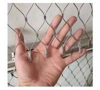304 Inless Steel Climbing Rope Net Wire Mesh Safe Netting for Garden Farm Balcony & High Altitude Indoor Outdoor Use (Taille : 2 m x 25 m)